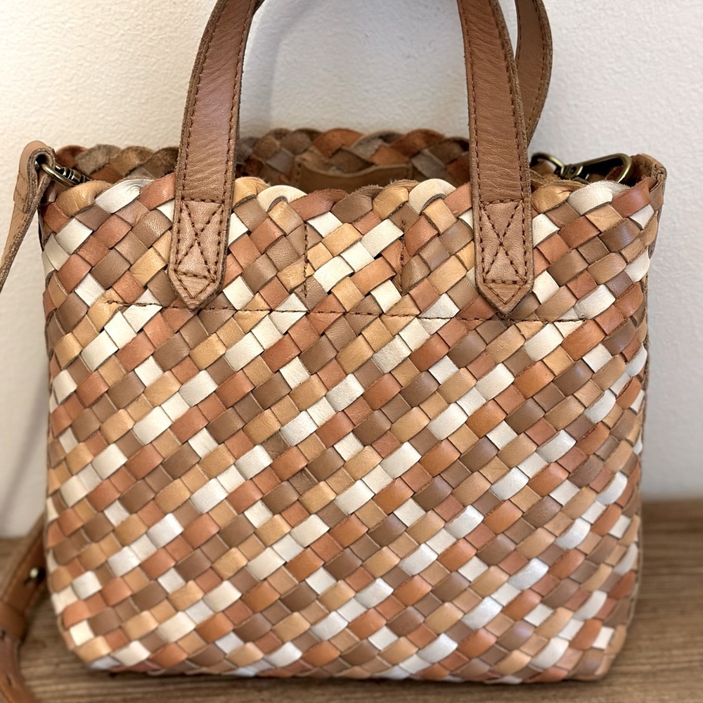 MADEWELL small transport crossbody bag woven  9Wx8.5H